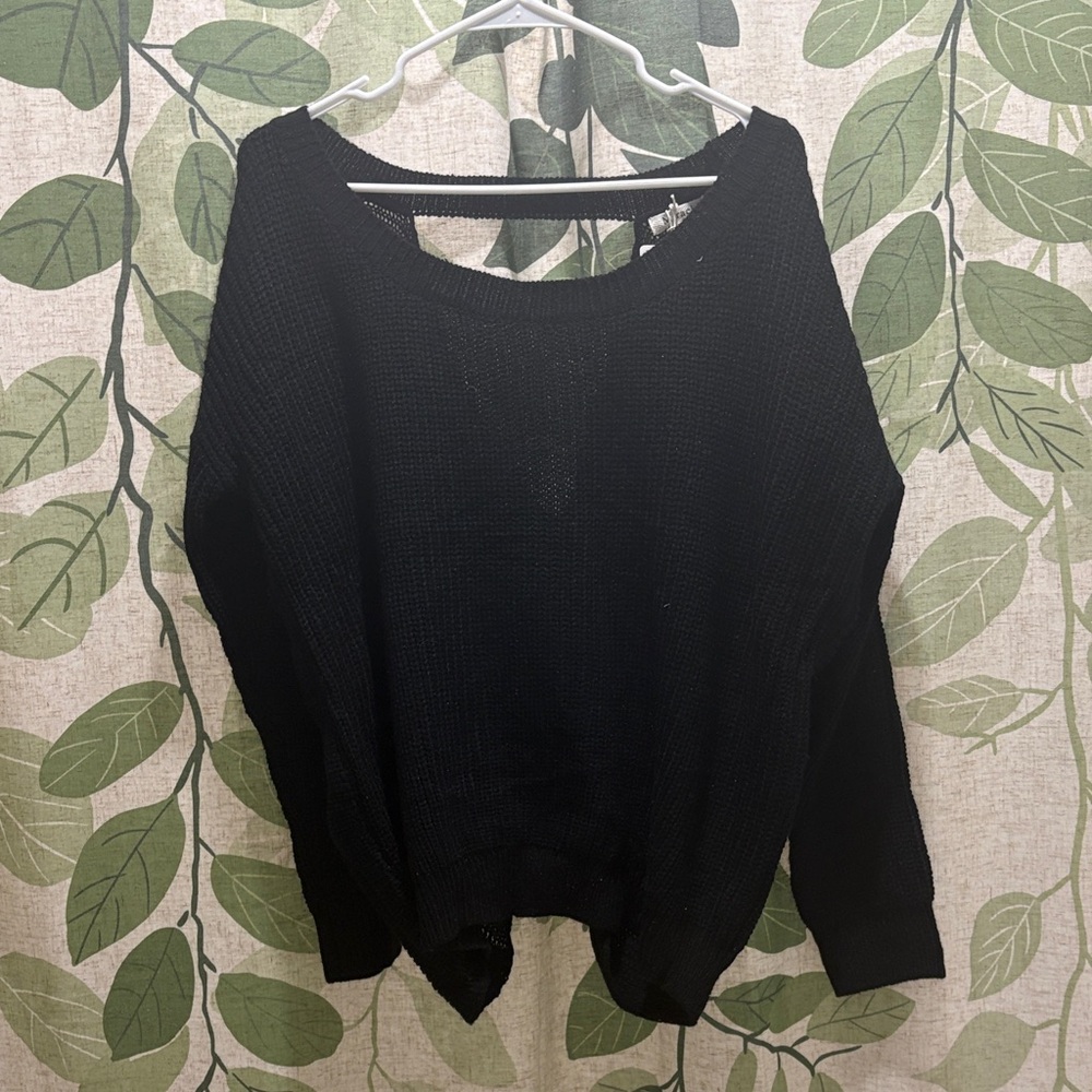 Miracle Black Crew Neck Sweater